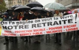 Manifestation en faveur des retraites à Paris le 8 octobre 2019