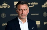 L'entraîneur de Nice, Christophe Galtier, à la 30e édition de la cérémonie de remise des trophées de l'UNFP, le 15 mai 2022