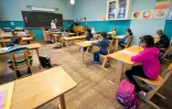 Une école à Oslo le 27 avril 2020