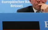 Thomas Steg, alors porte-parole du chancelier social-démocrate allemand Gerhard Schröder, le 14 décembre 2007 à Bruxelles