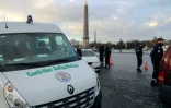 Contrôle de police dans le cadre des opérations anti-pollution, le 10 janvier 2017 à Paris