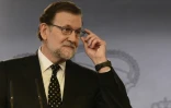 Le Premier ministre espagnol Mariano Rajoy lors d'une conférence de presse le 22 janvier 2016 à Madrid