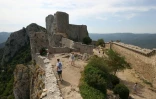 Le château de Peyrepertuse dans l'Aude, le 5 août 2015