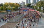 Les concurrents du marathon de Chicago, le 13 octobre 2019