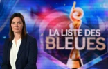 La sélectionneure de l'équipe de France féminine Corinne Diacre lors de l'annonce sur TF1 des 23 joueuses pour le Mondial-2019, le 2 mai 2019 à Paris