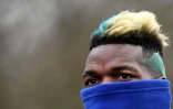 Le milieu de terrain français Paul Pogba, le 19 mars 2018 à Clairefontaine