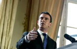 Le Premier ministre Manuel Valls lors des voeux Ă la presse le 28 janvier 2016 Ă Paris