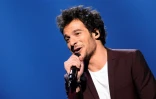 Amir, représentant de la France à l'Eurovision lors d'une répétition à Stockholm, le 13 mai 2016