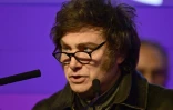Le président argentin Javier Melei s'exprime après les élections provinciales de mi-mandat à La Plata, dans la province de Buenos Aires, le 7 septembre 2025