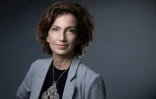 La directrice de l'Unesco Audrey Azoulay lors d'une séance photo à Paris, le 27 octobre 2021