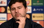 L'entraineur argentin du Paris Saint-Germain Mauricio Pochettino lors d'une conférence de presse au Parc des Princes à Paris le 18 octobre 2021.