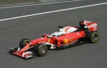 Sebastian Vettel, pilote de Ferrari, le 17 avril 2016 lors du GP de China à Shanghai
