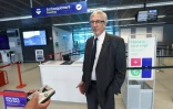 Roger Haig, actuel président du Franco-British Network de Périgueux, le 16 juin 2016 à l'aéroport de Bergerac