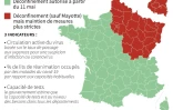 Classement des départements par la direction générale de la santé au 7 mai, en fonction de leur situation par rapport à l'épidémie de coronavirus