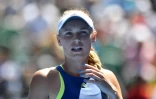 La Danoise Caroline Wozniacki face Ă la Belge Elise Mertens en demi-finales de l'Open d'Australie, le 25 janvier 2018 Ă Melbourne