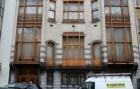 La façade de l'Hotel Solvay, de l'architecte Victor Horta, emblématique de l'Art Nouveau, le 27 janvier 2021 à Bruxelles