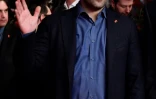 L'écrivain italien Roberto Saviano pose avant la cérémonie de remise dex prtix de la 69e Berlinale le 16 février 2019 à Berlin.