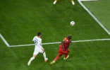 Romelu Lukaku fait le break pour les Diables Rouges contre la France à Turin après avoir semé Lucas Hernandez en Ligue des nations, le 7 octobre 2021