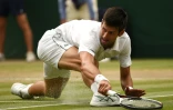 Novak Djokovic contre Rafael Nadal en demi-finale de Wimbledon, le 14 juillet 2018