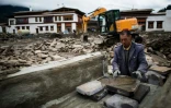 Un chantier près de l'hôtel Artel à Lulang près de Nyingchi dans la région autonome du Tibet en Chine le 13 septembre 2016