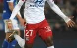 L'attaquant de Lyon Maxwell Cornet buteur à Strasbourg, le 30 novembre 2019 