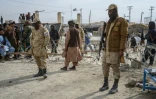 Des talibans près d'un poste-frontière entre l'Afghanistan et le Pakistan, dans le district de Spin Boldak, le 29 décembre 2025