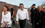 Le député européen Jean-Luc Mélenchon, candidat à la présidentielle  à la Fête de l'Humanité à la Courneuve, le 10 septembre 2016