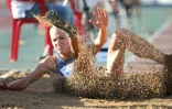 La sauteuse en longueur russe Darya Klishina lors des Championnats de Russie, à Cheboksary le 21 juin 2016