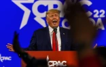 L'ancien président américain Donald Trump s'exprime à la conférence conservatrice CPAC à Orlando, en Floride, le 26 février 2022