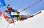 Le Norvégien Aleksander Aamodt Kilde lors du super-G de Kitzbühel, le 24 janvier 2020 