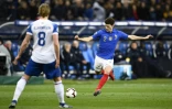 Le latéral français Benjamin Pavard face à l'Islande, le 25 mars 2018 au Stade de France
