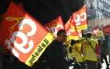 Des manifestants à Marseille le 19 octobre 2017