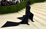 La vedette de la télé américaine Kim Kardashian, lors du gala du Met le 13 septembre 2021 à New York 