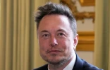 Le PDG de Tesla et SpaceX, Elon Musk, le 15 mai 2023 à l'Elysée à Paris