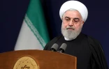 Photo fournie par la présidence iranienne montrant Hassan Rohani, président iranien, lors d'une allocution à Téhéran, le 16 janvier 2020