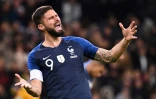 Olivier Giroud lors d'un match de qualification pour l'Euro 2020 entre la France et la Moldavie au stade de France le 14 novembre 2019