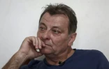 L'ex-militant d'extrême gauche Cesare Battisti lors d'un entretien à l'AFP, le 20 octobre 2017 à Cananeia (Etat de Sao Paulo)

