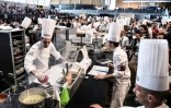 L'Italien Martino Ruggieri concourt pendant le Bocuse d'Or Europe 2018, le 12 juin à Turin