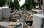 Travaux de rénovation d'un système de drainage dans la capitale vietnamienne Hanoï, le 20 mai 2026