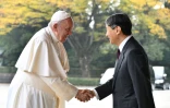 Le pape rencontre l'empereur Naruhito à Tokyo le 25 novembre 2019
