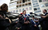 Le ministre de l'Education nationale Edouard Geffray s'adresse à la presse, le 9 octobre 2026 à Cachan (Val-de-Marne)