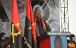 Le président sortant Joao Lourenco lors d'un meeting électoral, le 20 août 2022 à Luanda, en Angola