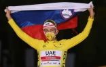 Le Slovène Tadej Pogacar vainqueur du Tour de France, à Paris, le 20 septembre 2020