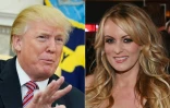 Combo montrant Donald Trump et Stormy Daniels