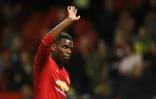 Paul Pogba, au sujet duquel circulent des rumeurs de transfert au Real Madrid, le 24 avril 2019 à Manchester