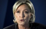Marine Le Pen fait une déclaration sur le terrorisme à son QG de campagne le 21 avril 2017