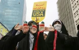 Des Iraniennes manifestent contre les Etats-Unis, le 4 novembre 2019 à Téhéran