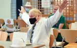 Le Premier ministre britannique Boris Johnson lors d'une visite dans un hôpital près de Londres le 26 octobre 2020 
