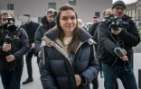 L'ex-championne roumaine de tennis Simona Halep à son arrivée au siège du TAS à Lausanne, le 7 février 2024