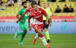 L'attaquant de Monaco Wissam Ben Yedder buteur contre Saint-Etienne, le 22 septembre 2021 à Monaco